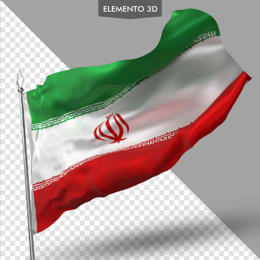 فایل لایه باز پرچم ایران با کیفیت بالا